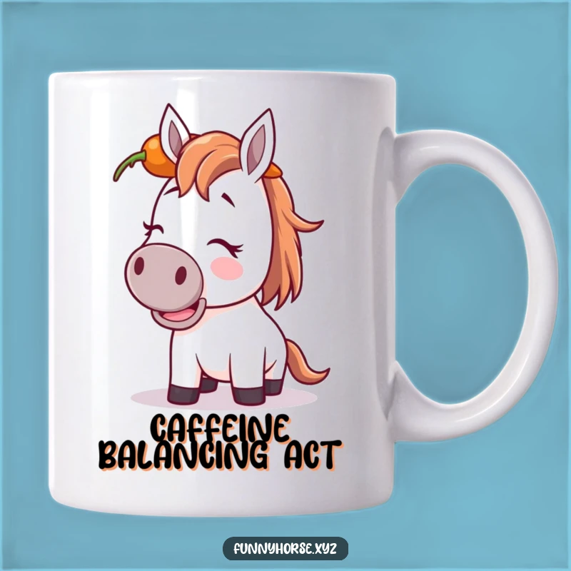 Funny Giggling Horse Carrot Mug - Hilarious Equestrian Humor & Perfect Gift