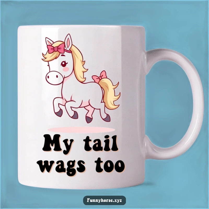Funny Whimsical Horse Hop Mug - A Joyful & Funny Gift for Equestrians