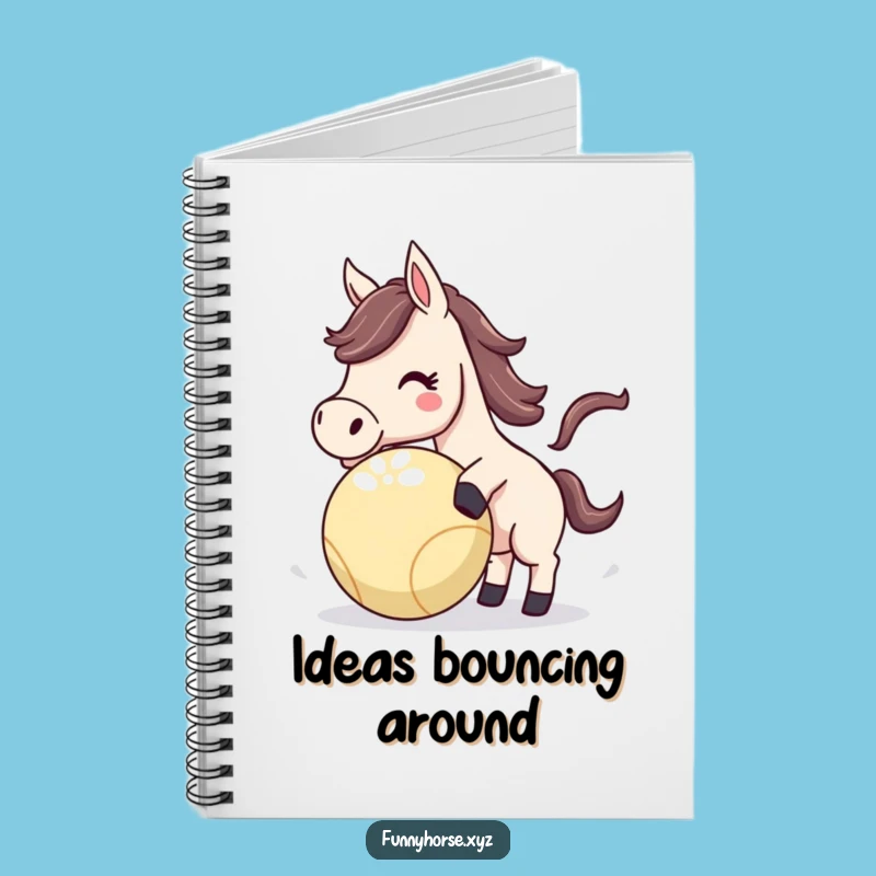 Funny Horse Notebook: Playful Nudges, Humorous Gift!