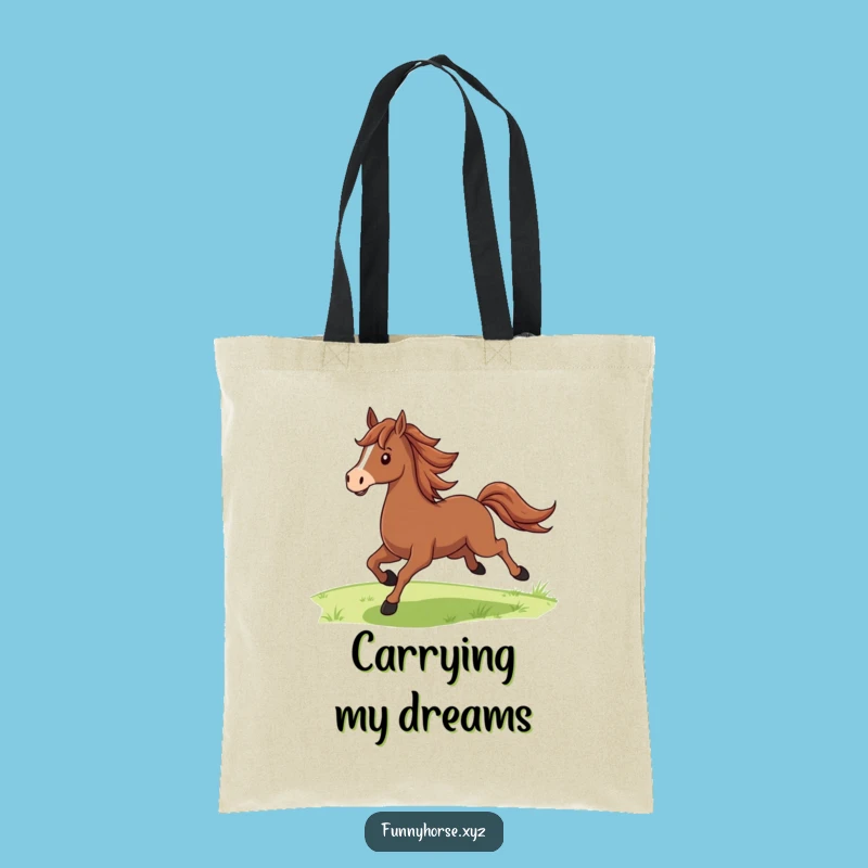 Funny Proud Horse Tote Bag - Carry Your Spirit, Hilarious Equestrian Gift!